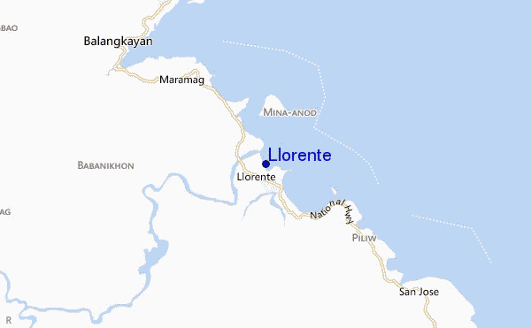 Llorente location map