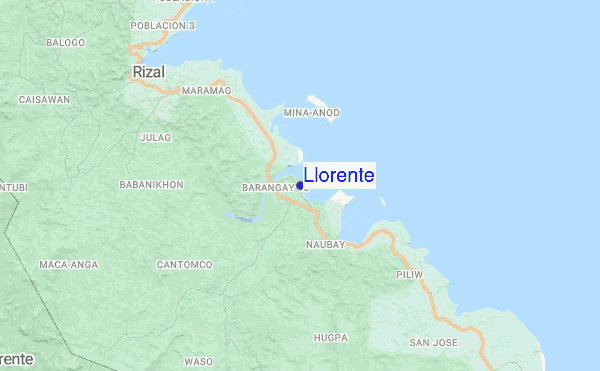 Llorente location map