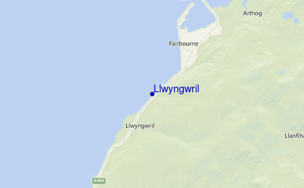 Llwyngwril location map