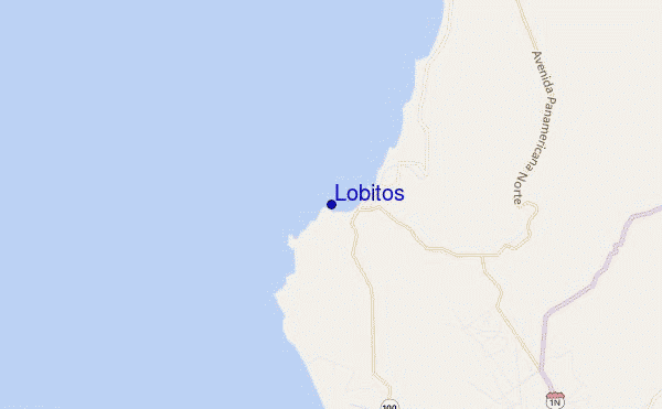 Lobitos location map