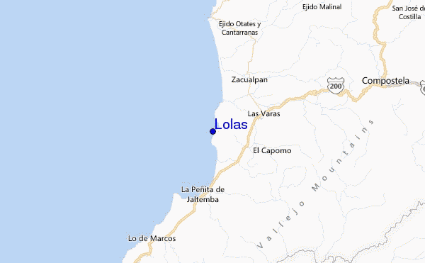 Lolas Location Map