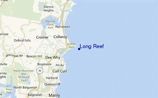 Long Reef location map