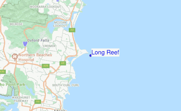 Long Reef location map