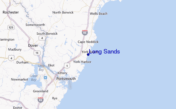 Long Sands Location Map