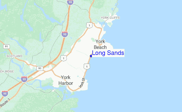 Long Sands location map