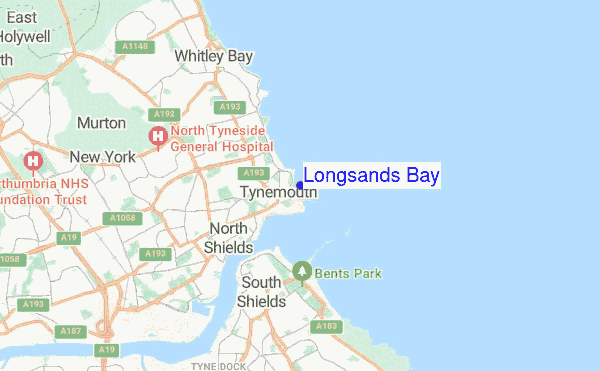 Longsands Bay location map