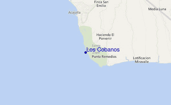 Los Cobanos location map