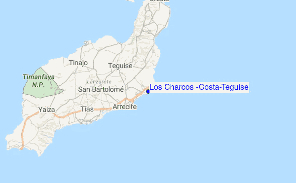 Los Charcos (Costa-Teguise) Location Map