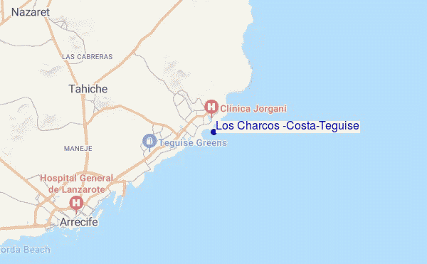 Los Charcos (Costa-Teguise) location map