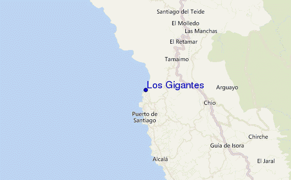 Los Gigantes location map