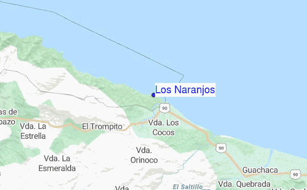 Los Naranjos location map