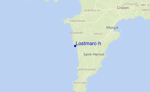Lostmarc'h location map