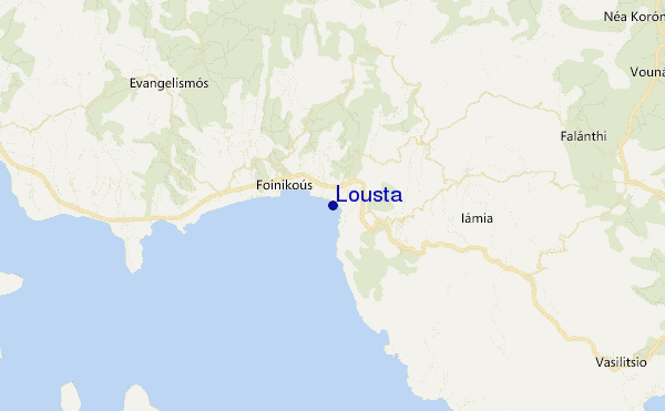 Lousta location map