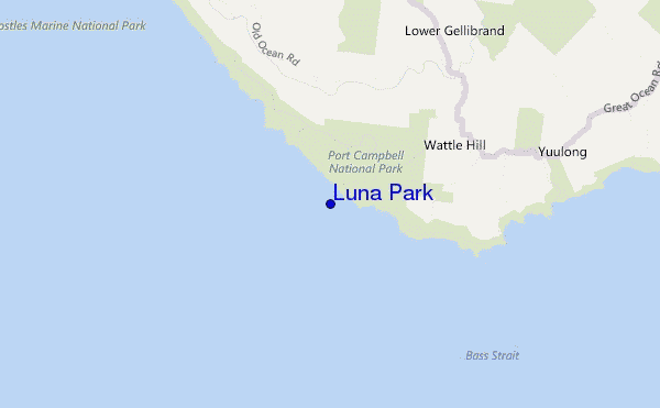 Luna Park location map