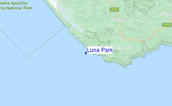 Luna Park location map