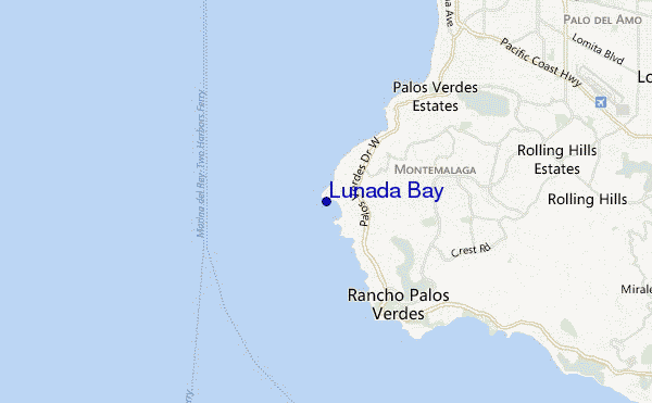 Lunada Bay location map