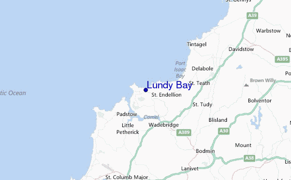 Lundy Bay Location Map