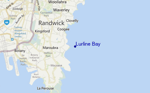 Lurline Bay location map