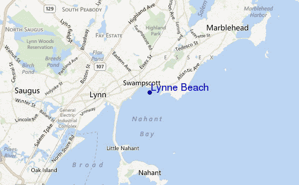 Lynne Beach location map