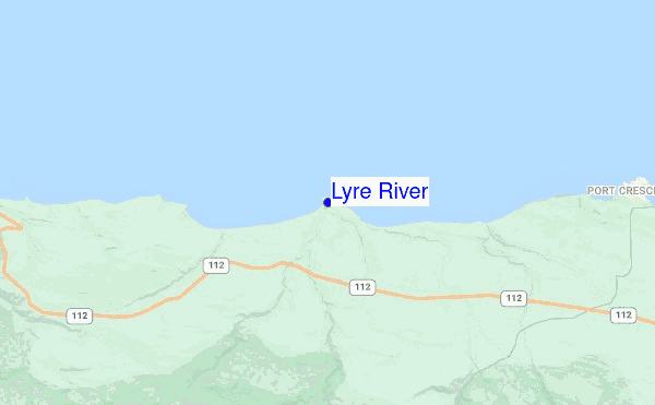 Lyre River location map