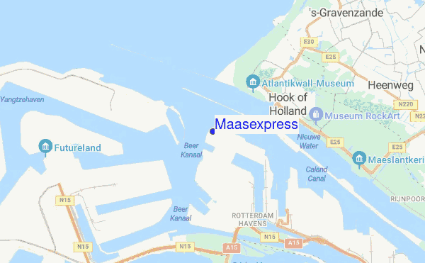 Maasexpress location map