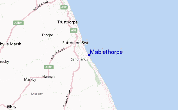 Mablethorpe location map