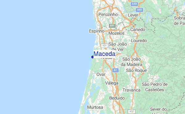Maceda Location Map
