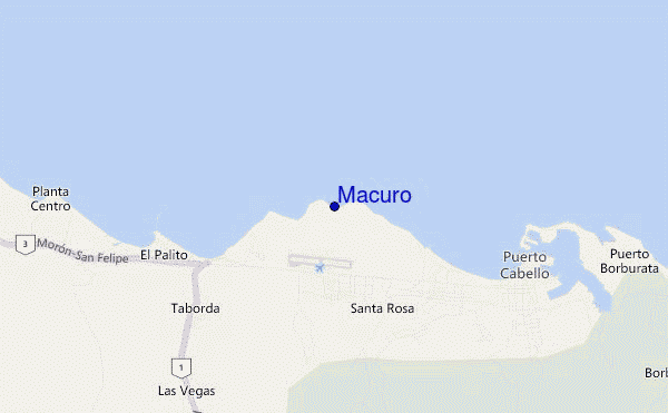 Macuro location map