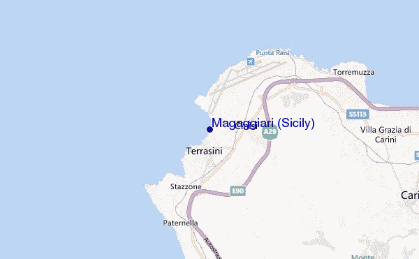 Magaggiari (Sicily) location map