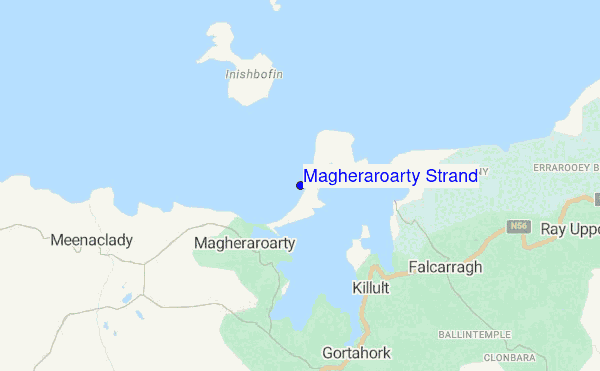 Magheroarty Strand location map