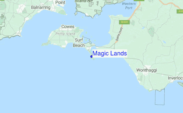 Magic Lands Location Map