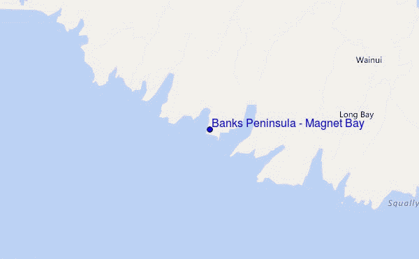 Banks Peninsula - Magnet Bay location map
