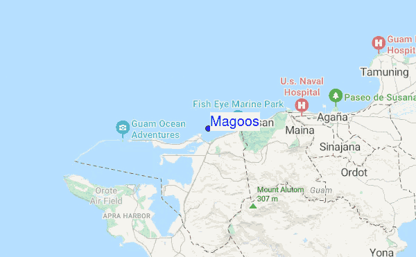 Magoos location map