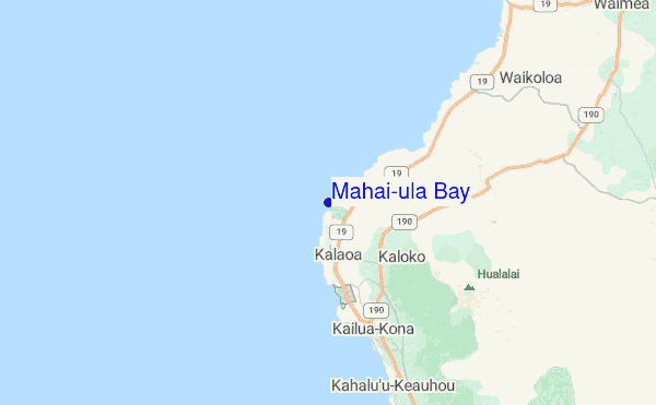 Mahai'ula Bay Location Map