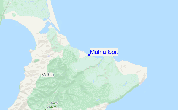 Mahia Spit location map