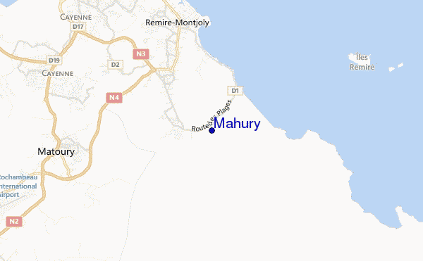 Mahury location map