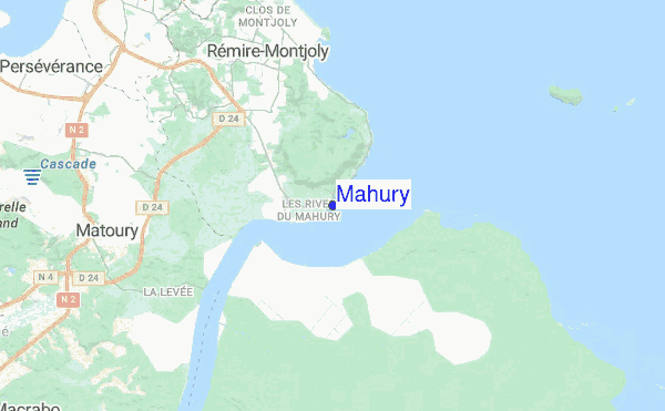 Mahury location map