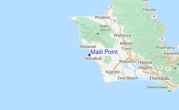 Maili Point Location Map