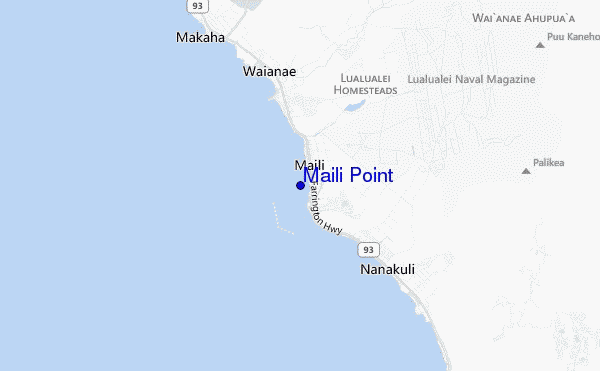 Maili Point location map