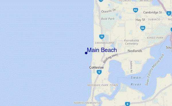 Main Beach location map