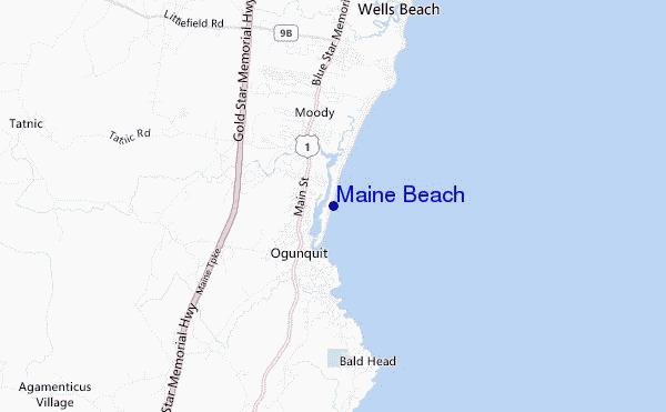 Maine Beach location map