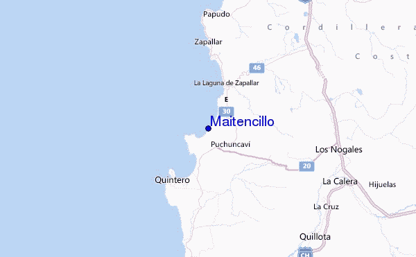 Maitencillo Location Map