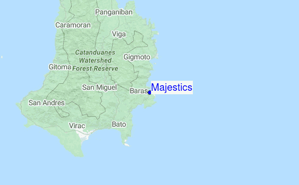 Majestics Location Map