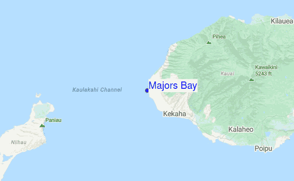 Majors Bay Location Map