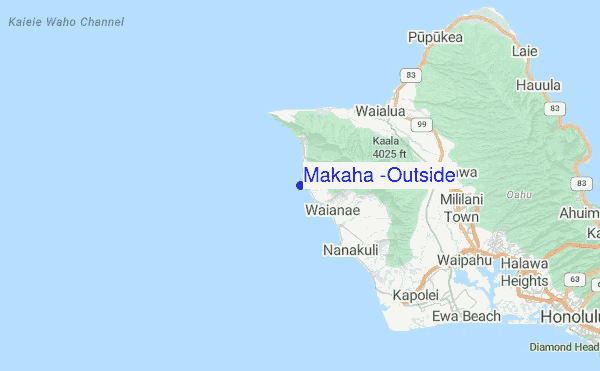 Makaha (Outside) Location Map