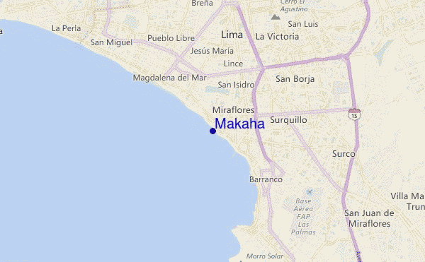 Makaha location map