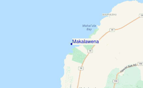 Makalawena location map