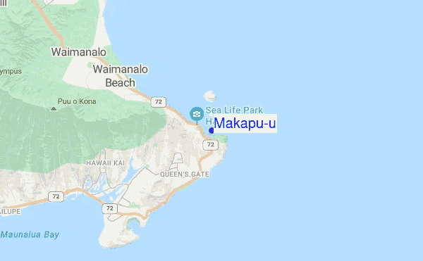 Makapu'u location map