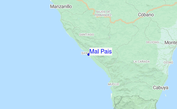 Mal Pais location map