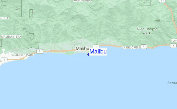 Malibu location map